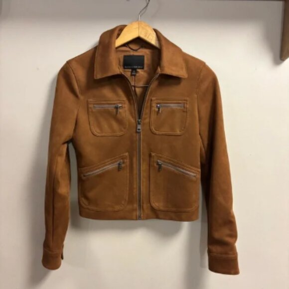 Banana Republic Vegan Suede 4-Pocket Jacket - Picture 1 of 5